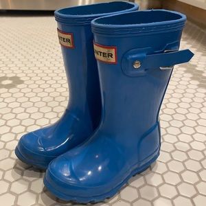 Hunter -Original little kid gloss rain boots